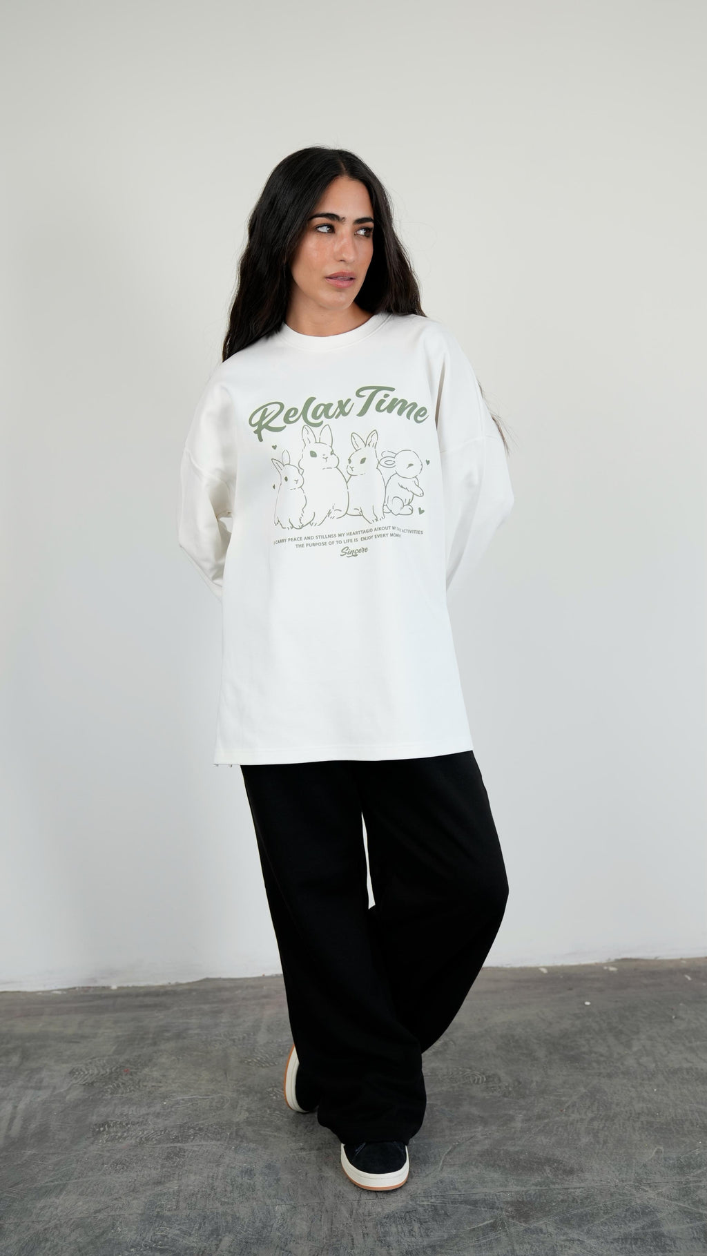 Relax time widesleeves t-shirt