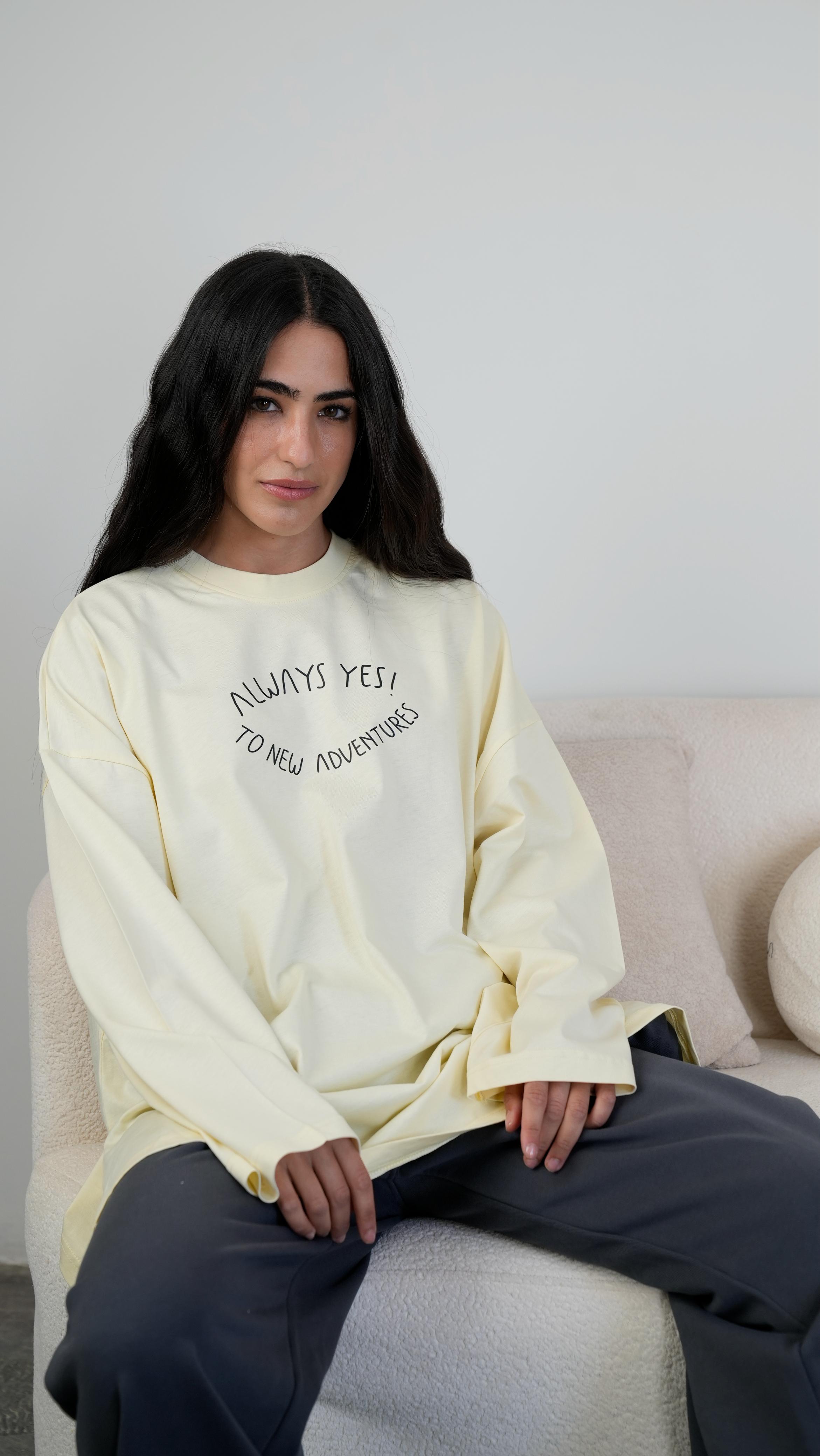 Always yes! widesleeves t-shirt