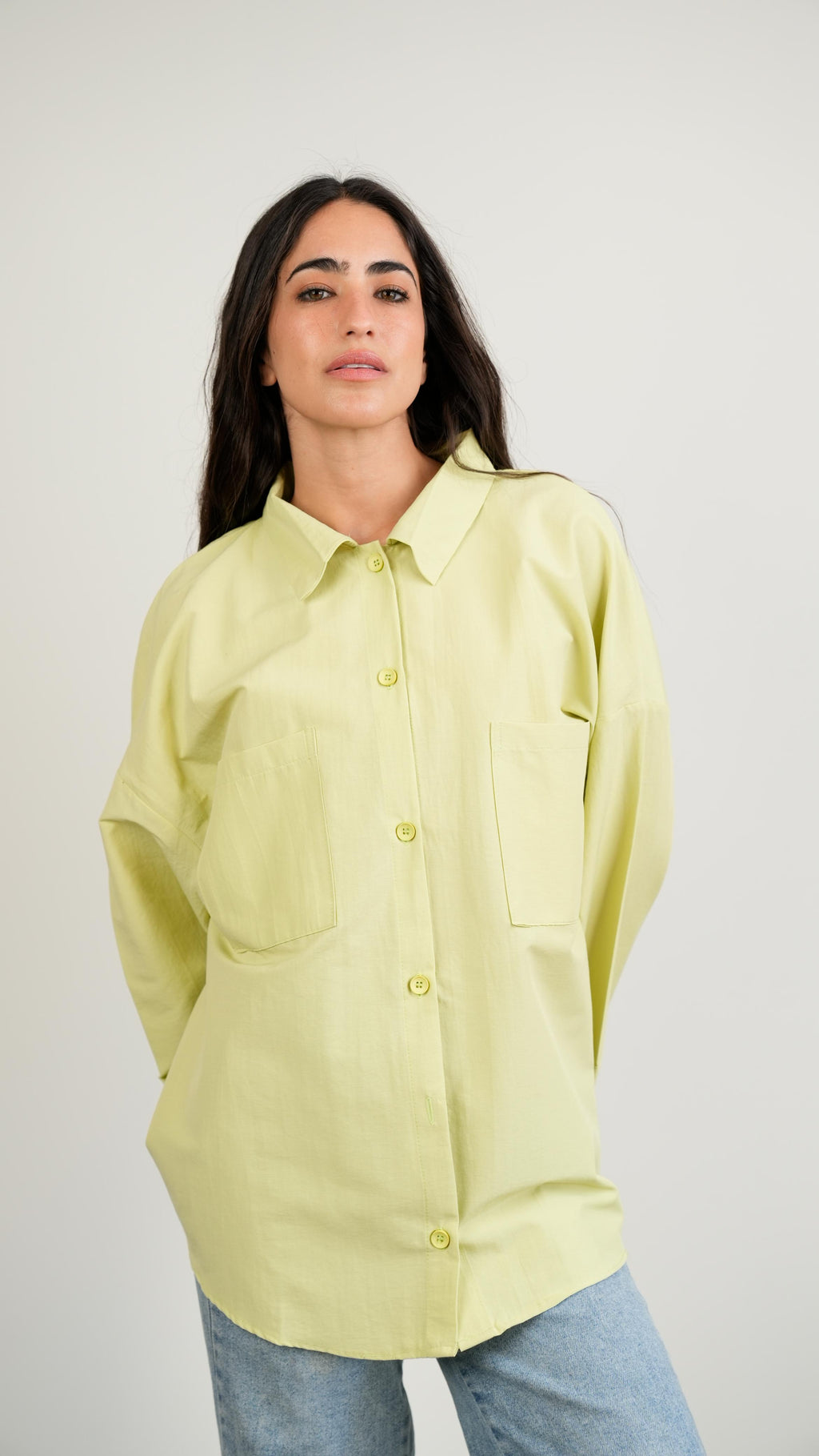 Essential Shirt wide-sleeve Kiwi