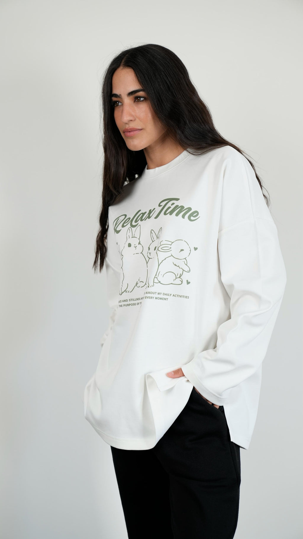 Relax time widesleeves t-shirt