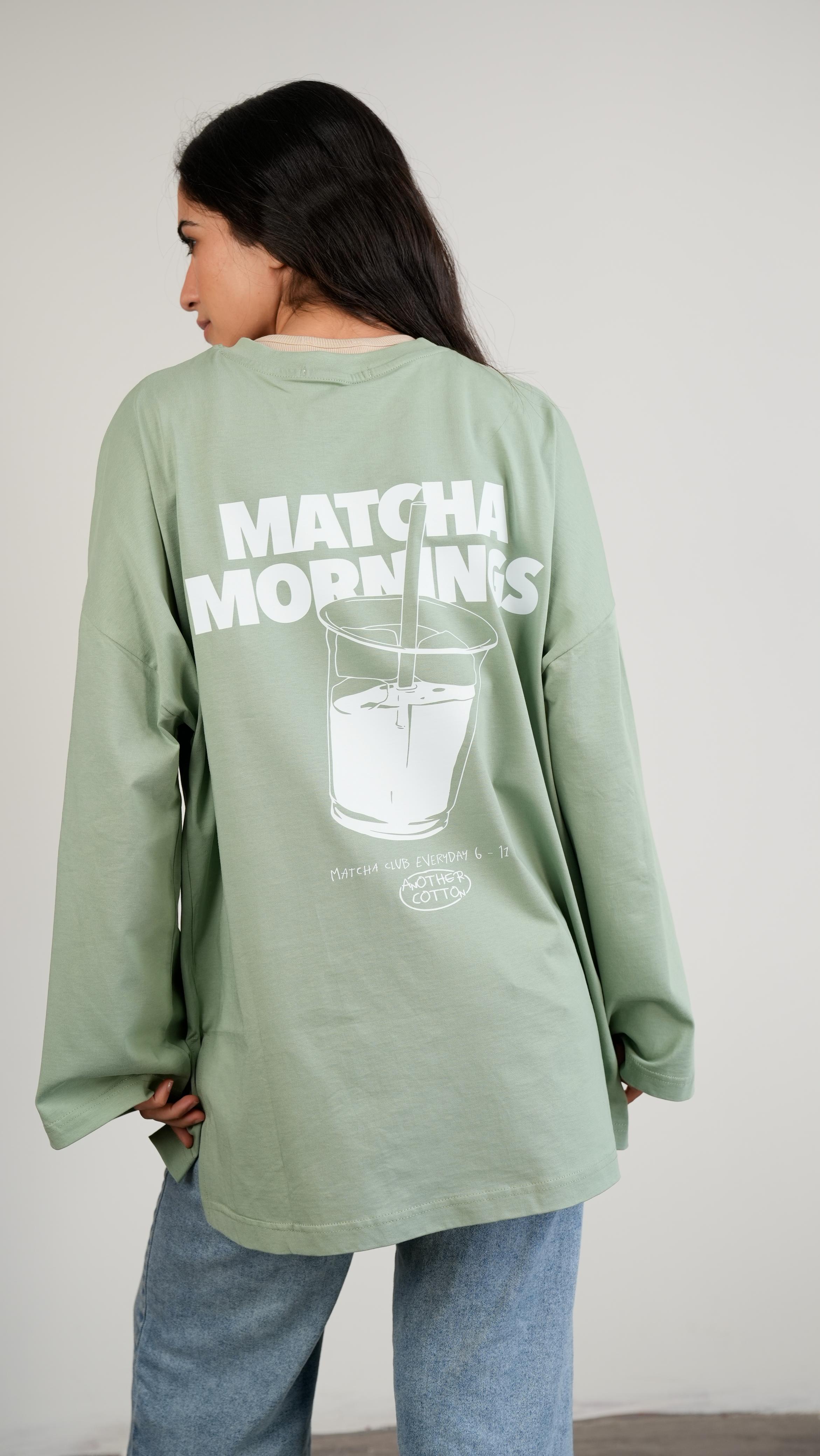 Matcha dept widesleeves t-shirt