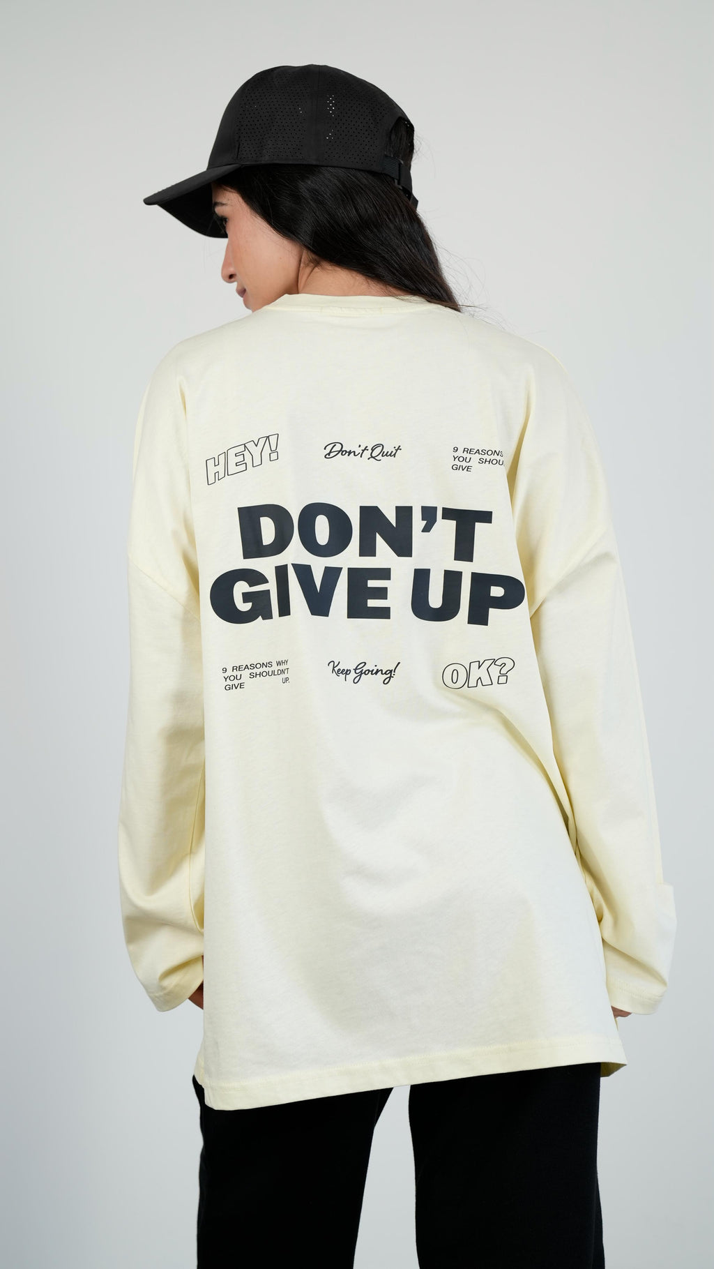 Don't give up widesleeves t-shirt