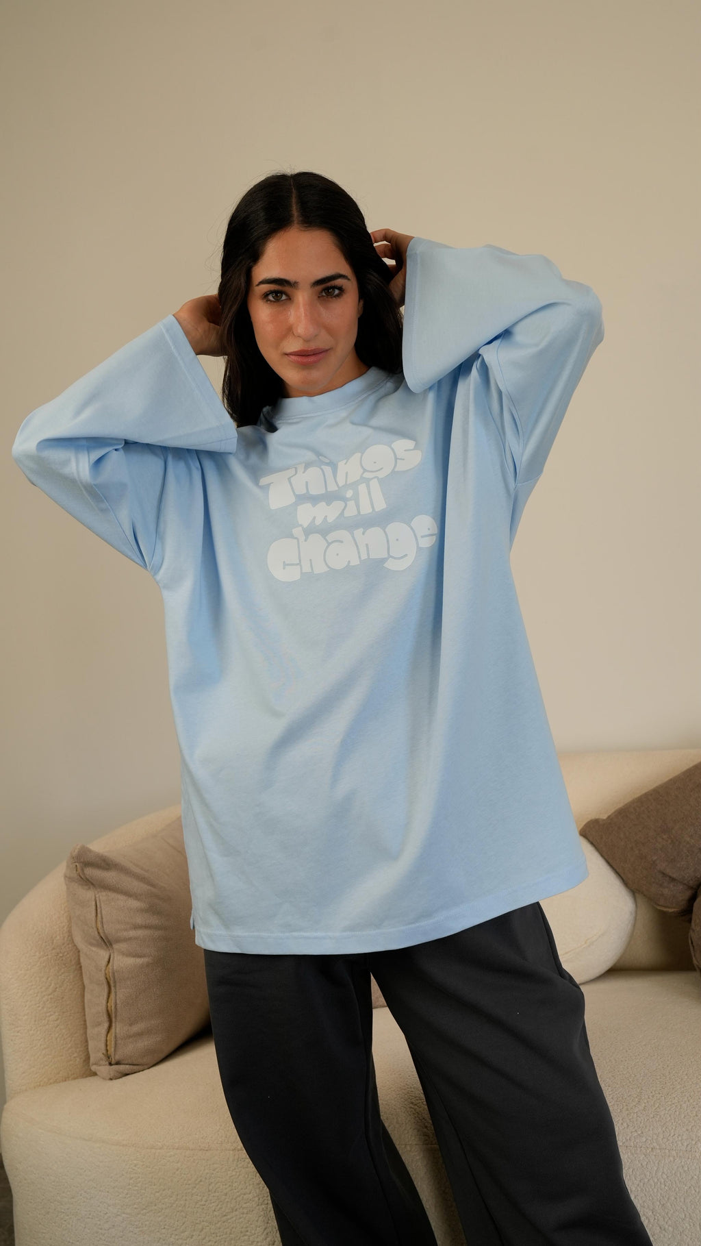 Things Will Change widesleeves t-shirt