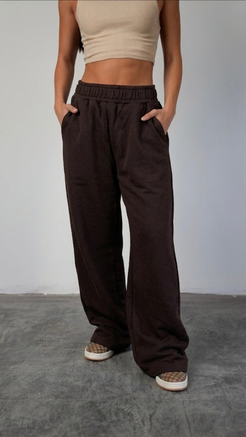 Brown Wide-leg pants
