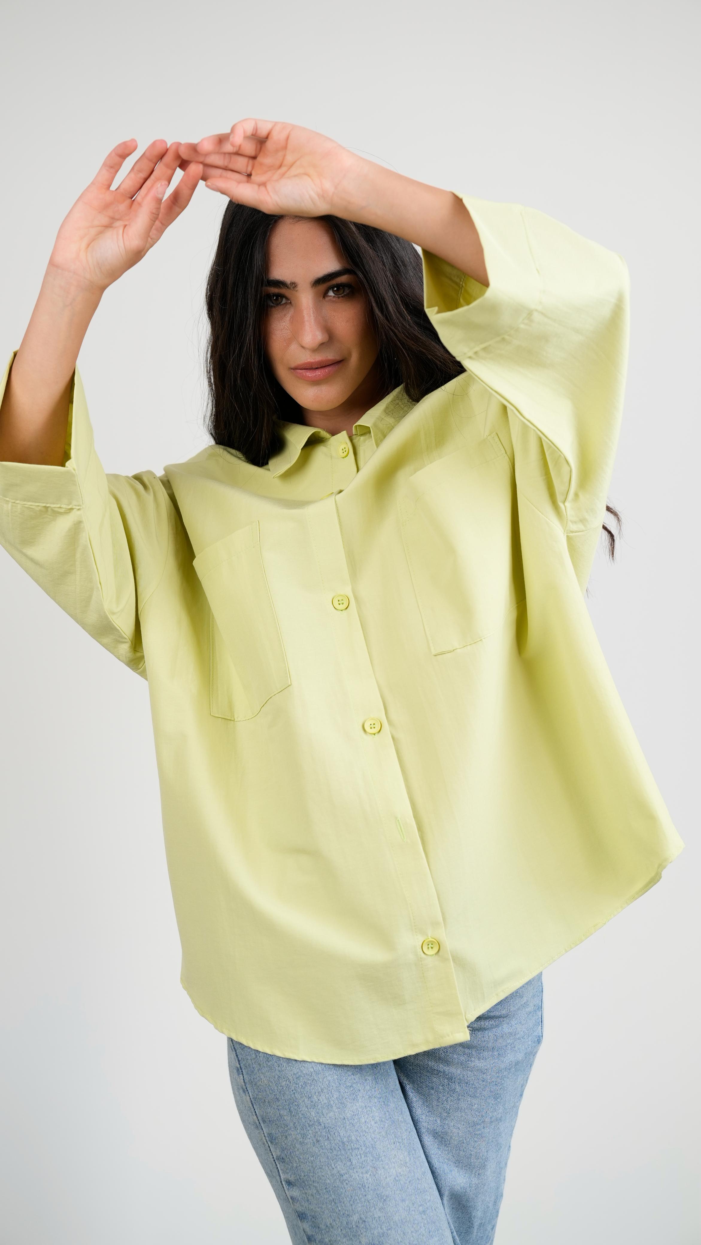 Essential Shirt wide-sleeve Kiwi