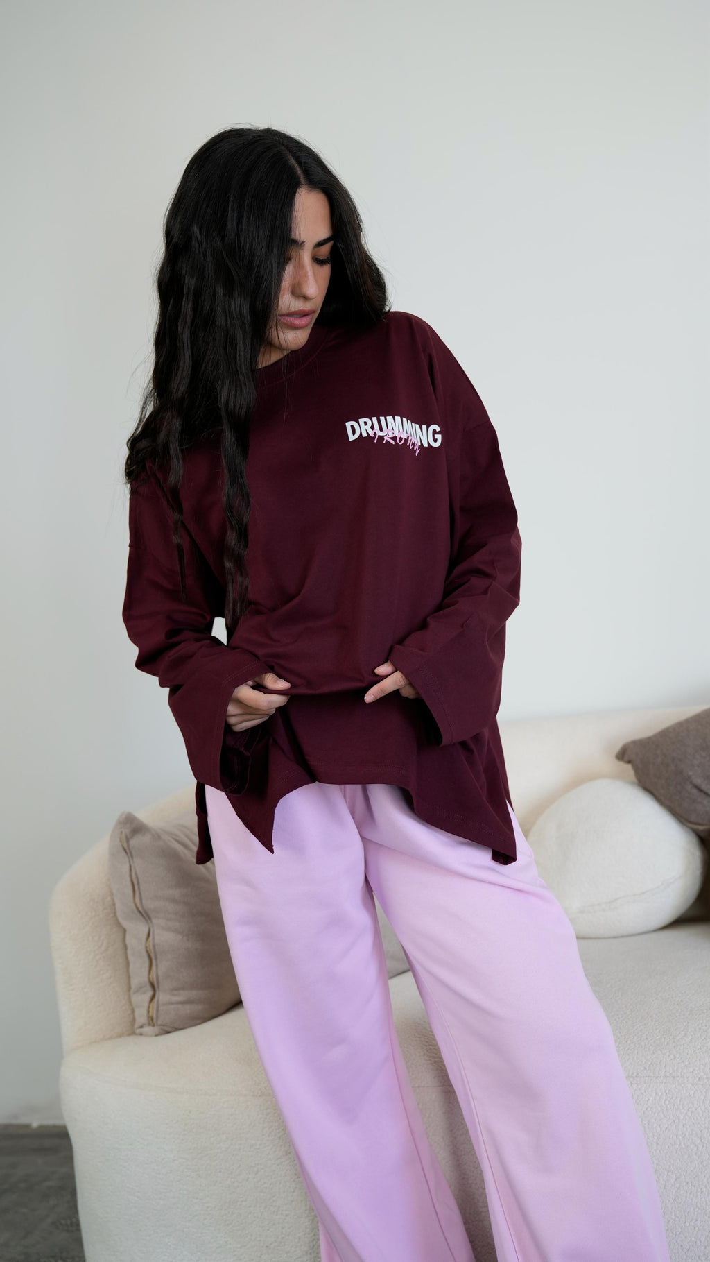 Drumming widesleeves t-shirt
