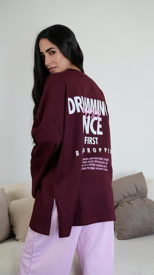 Drumming widesleeves t-shirt