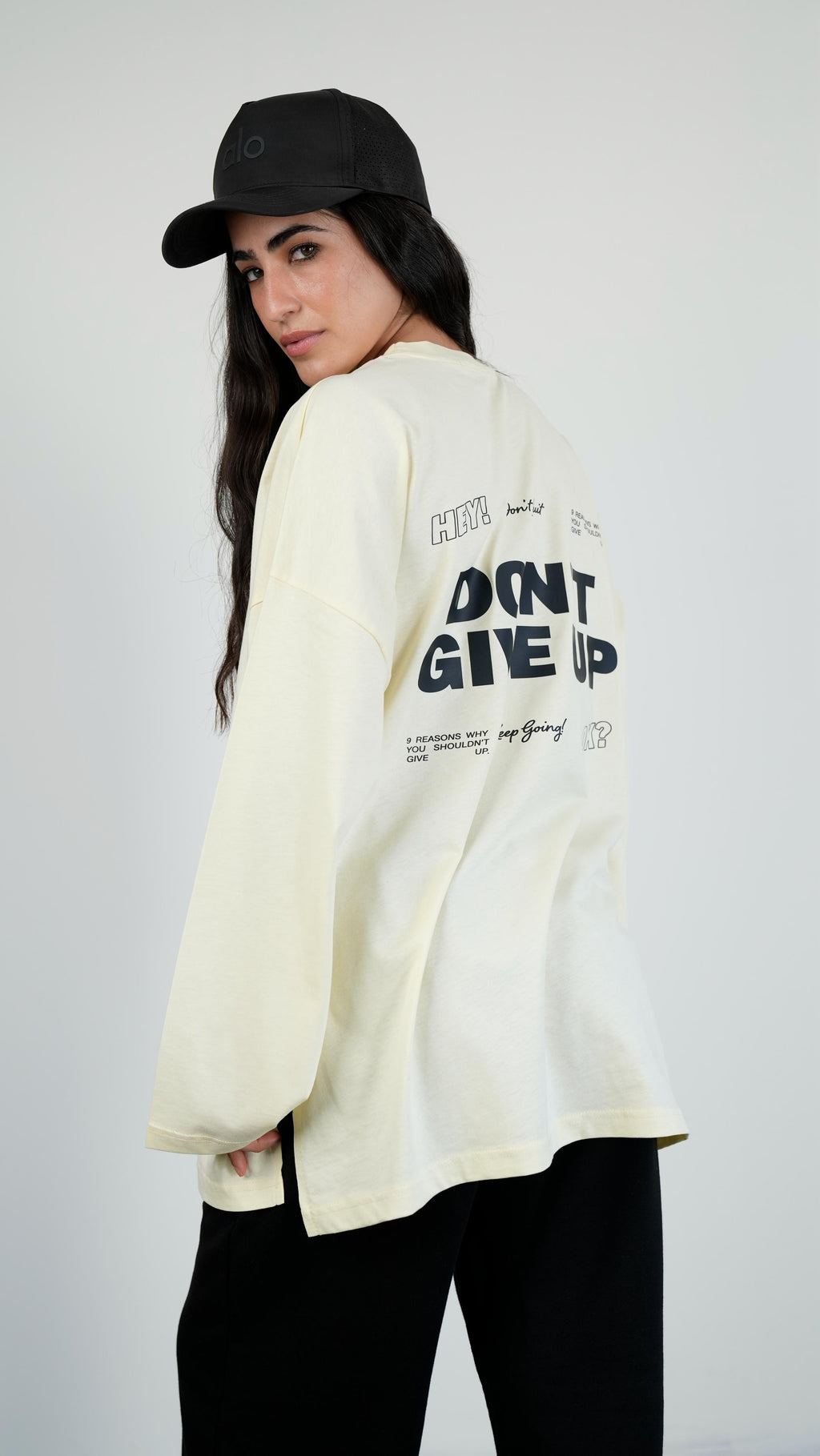 Don't give up widesleeves t-shirt