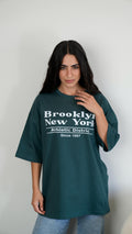 Brooklyn New York wide-sleeves t-shirt