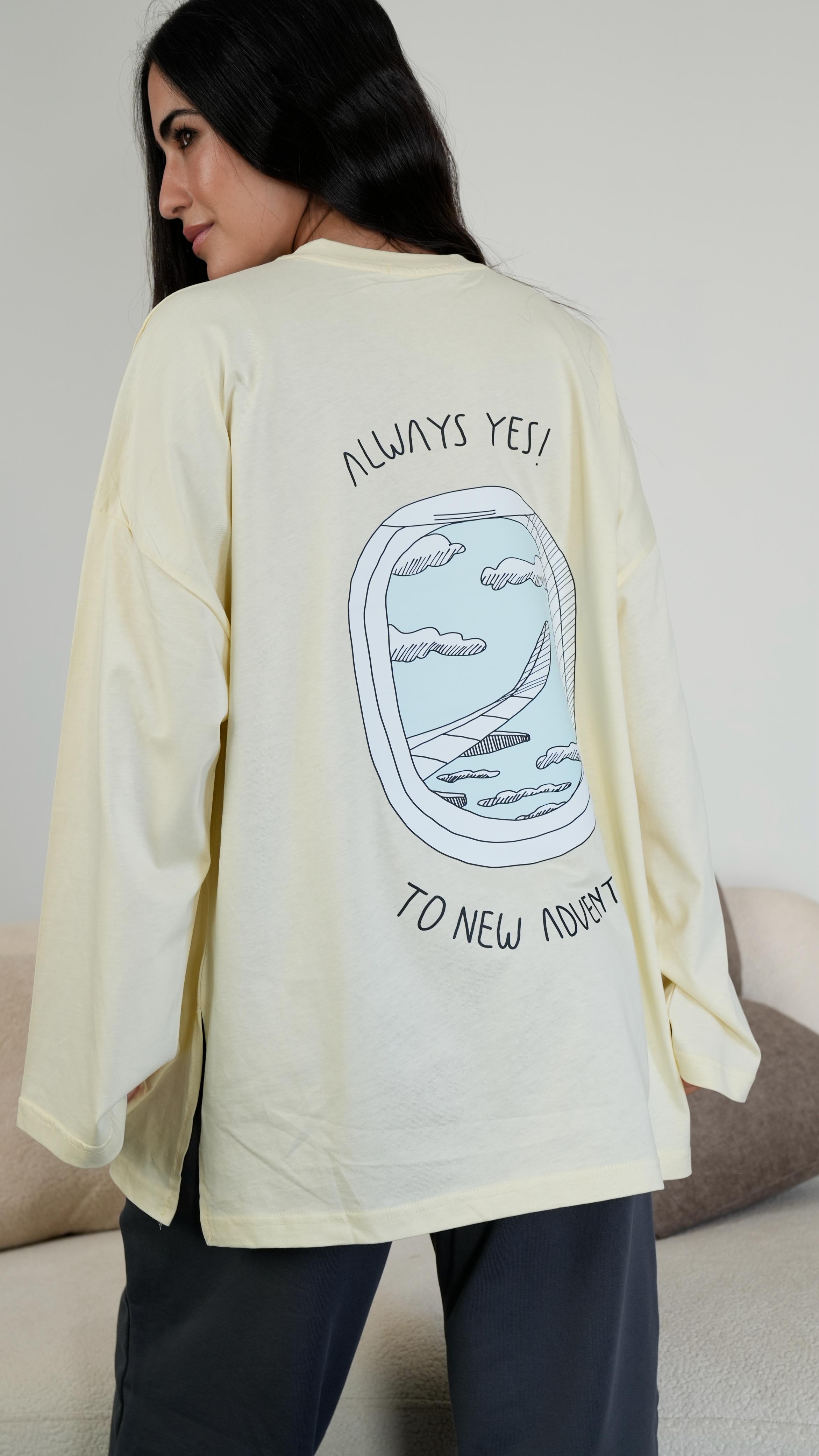 Always yes! widesleeves t-shirt
