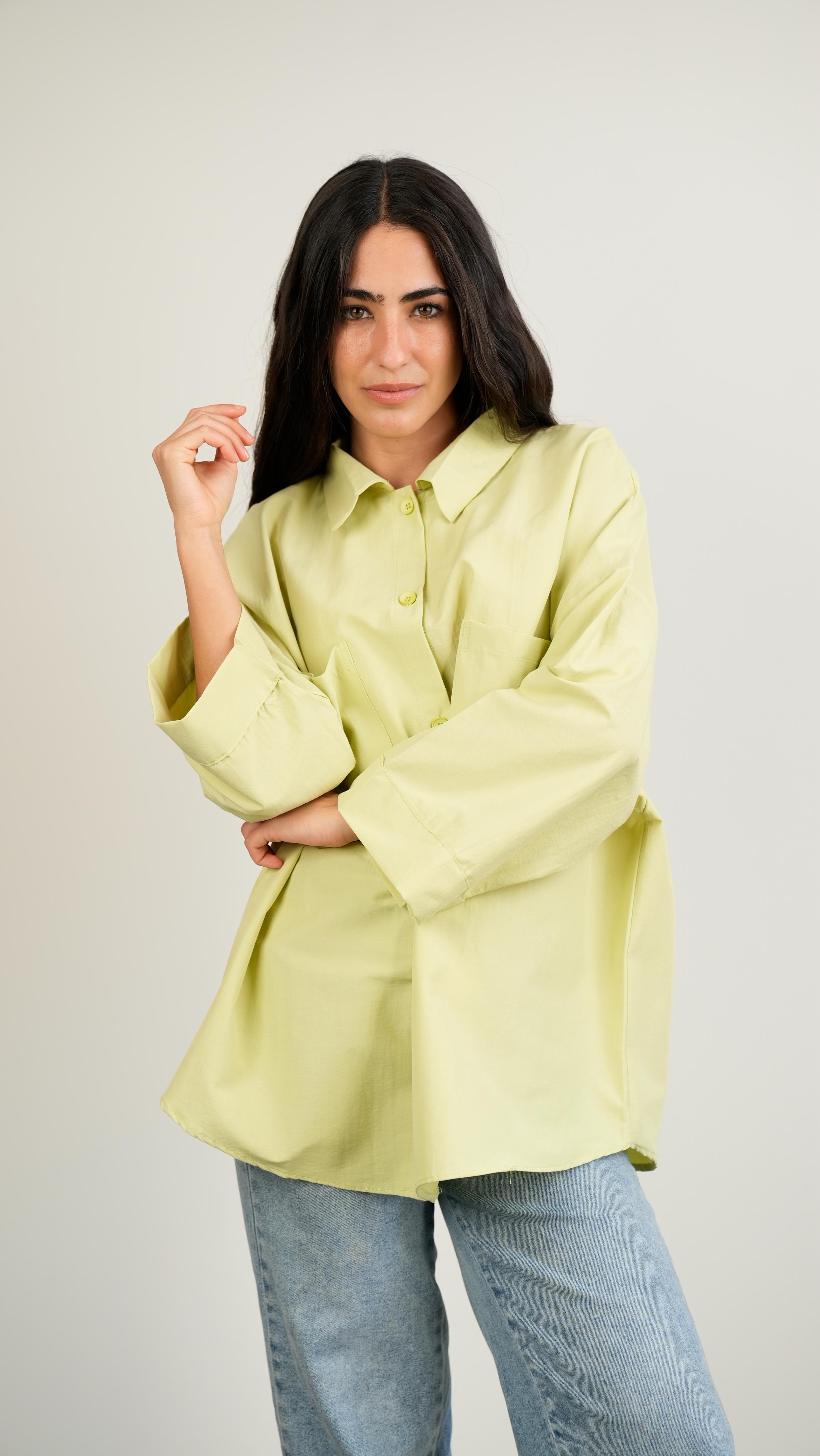 Essential Shirt wide-sleeve Kiwi