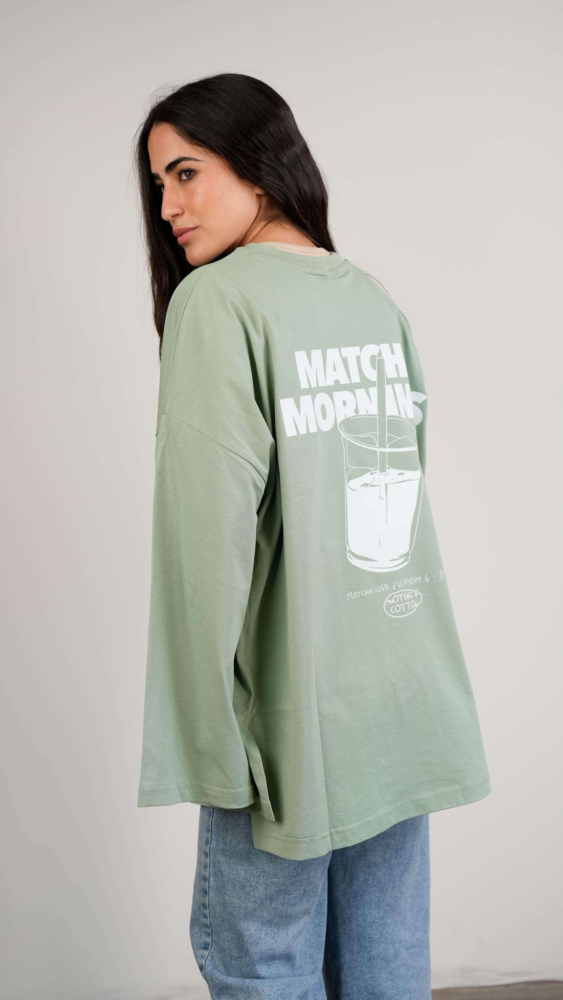 Matcha dept widesleeves t-shirt