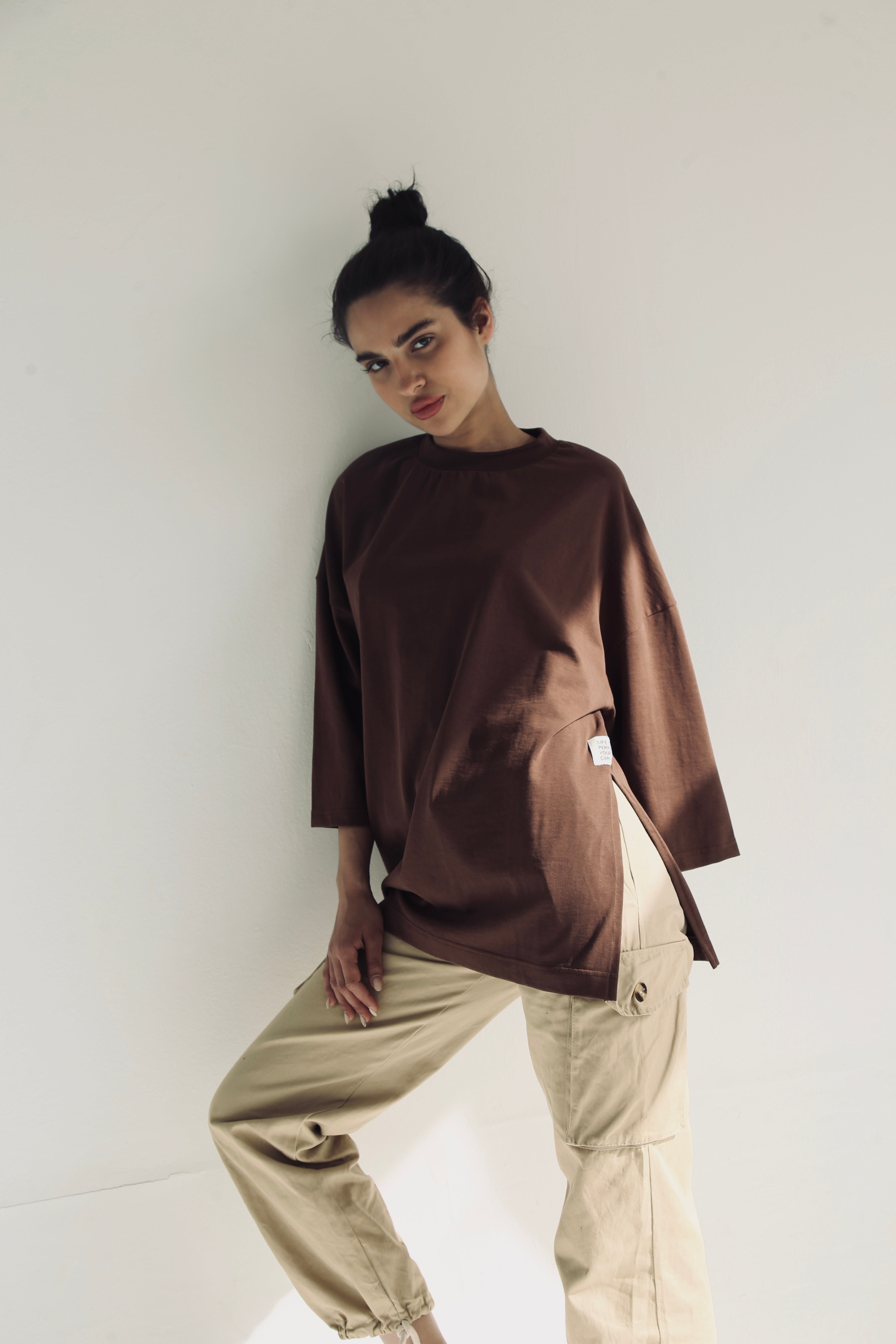 DRIFT Oversized T-shirt Browne  ✨