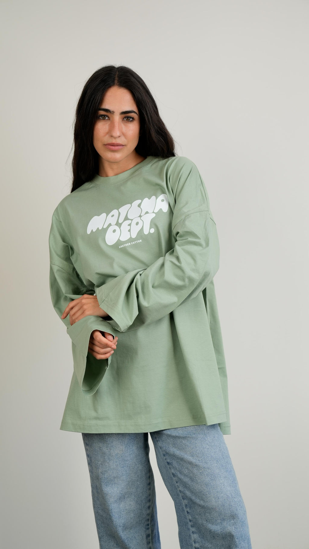 Matcha dept widesleeves t-shirt