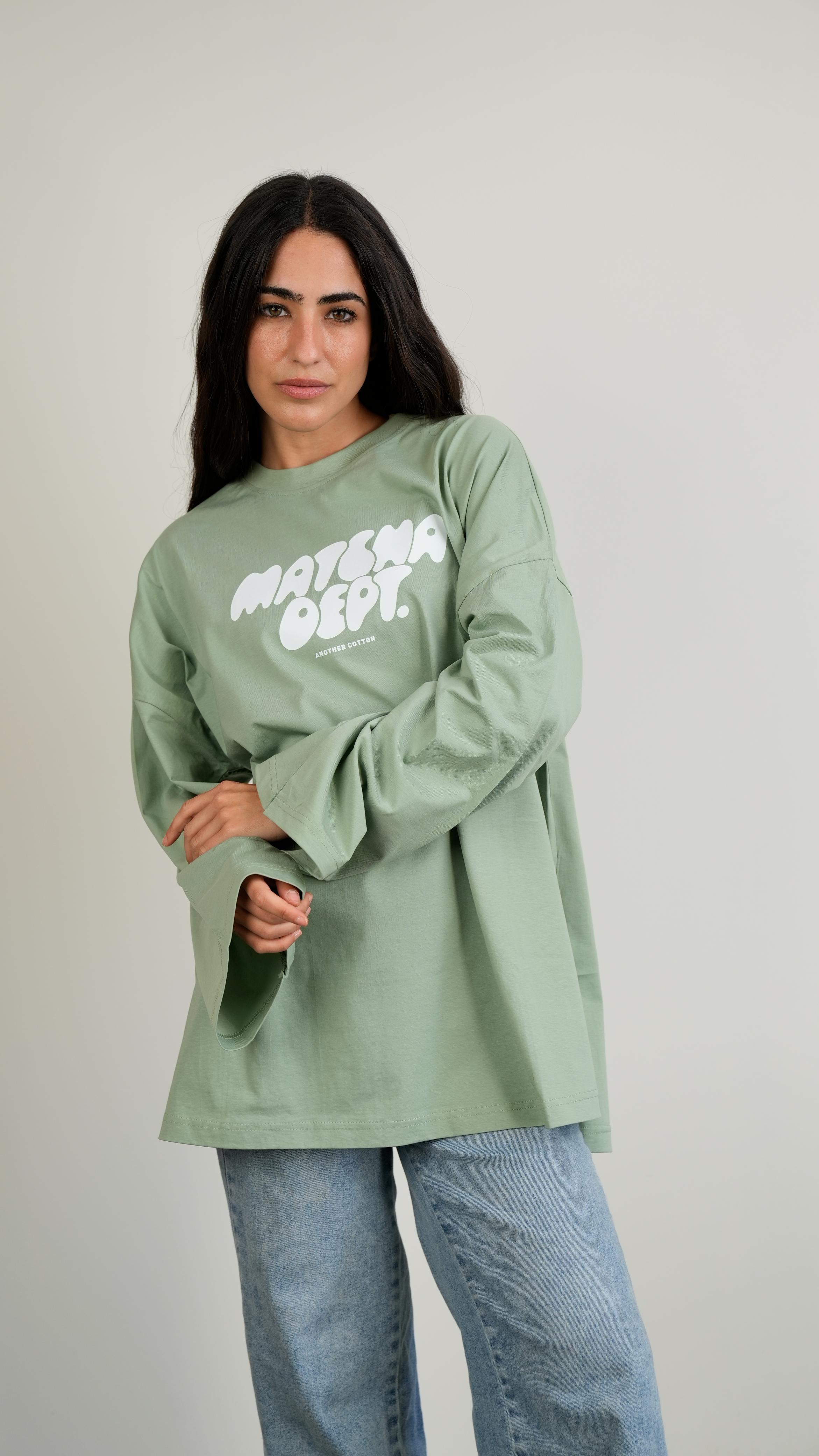 Matcha dept widesleeves t-shirt