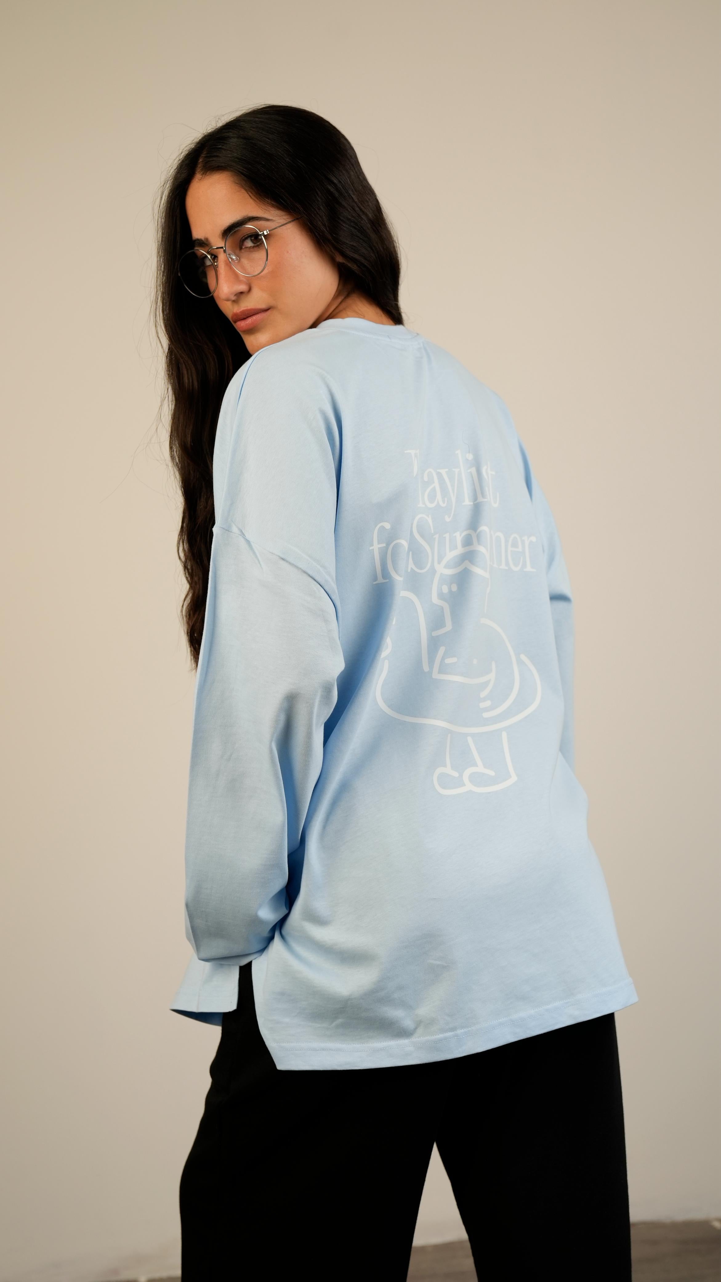 Playlist for summer widesleeves t-shirt
