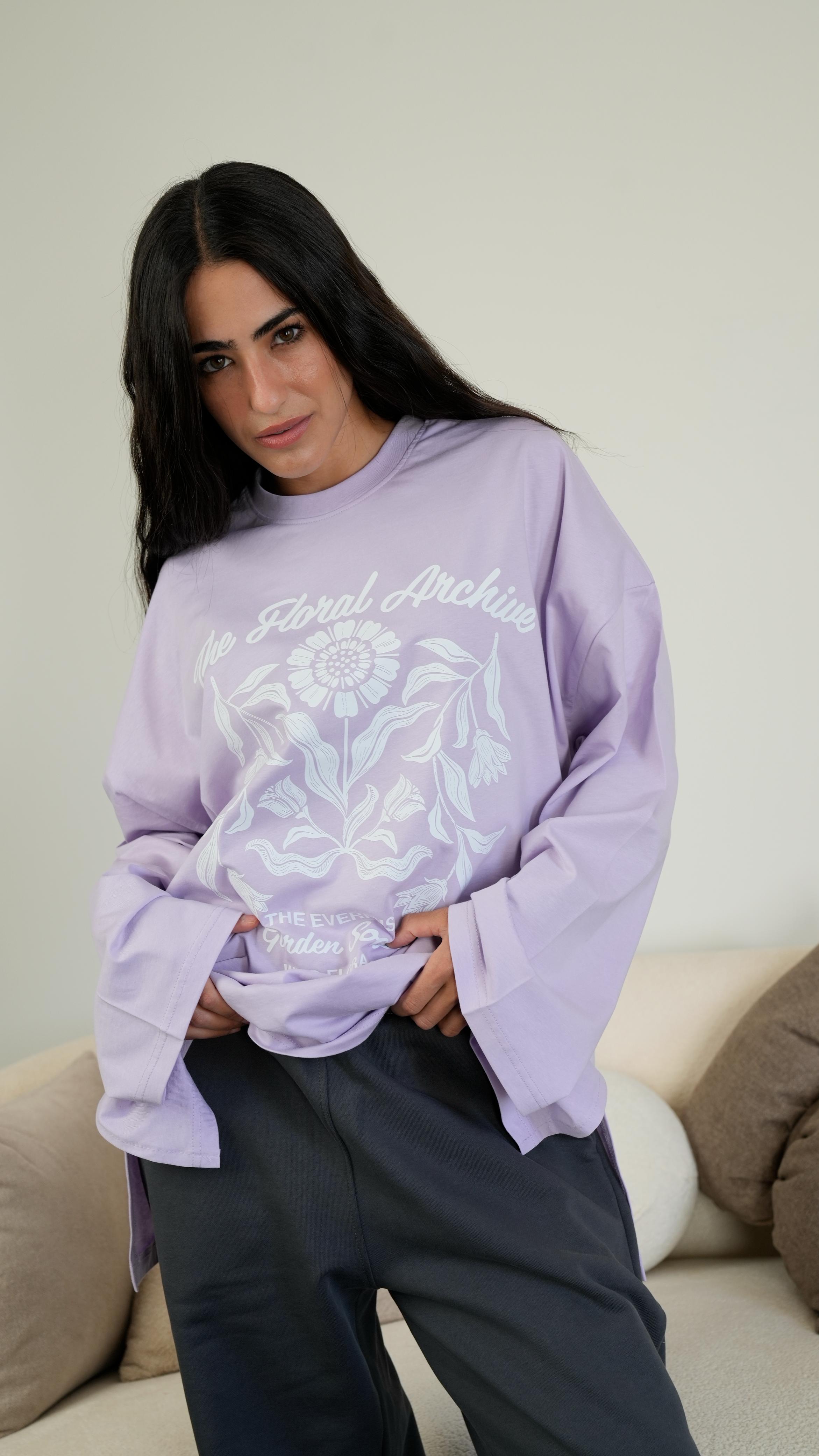 The Floral Archive widesleeves t-shirt