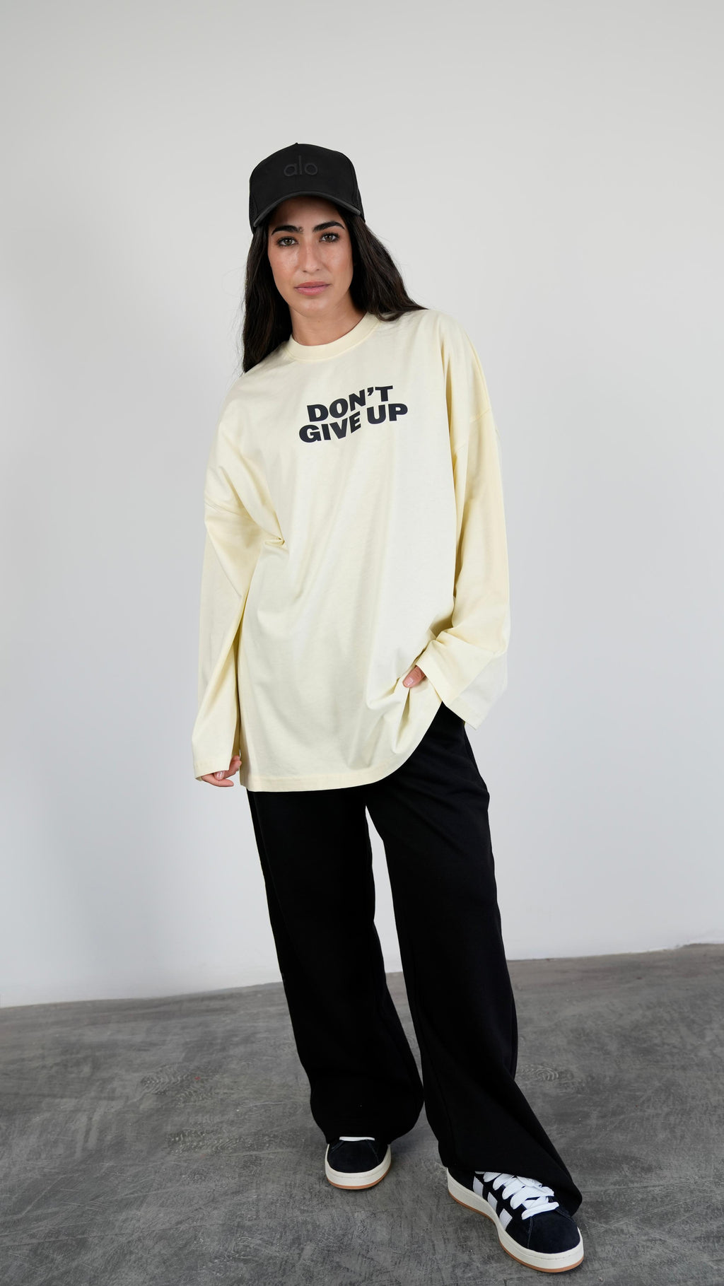 Don't give up widesleeves t-shirt