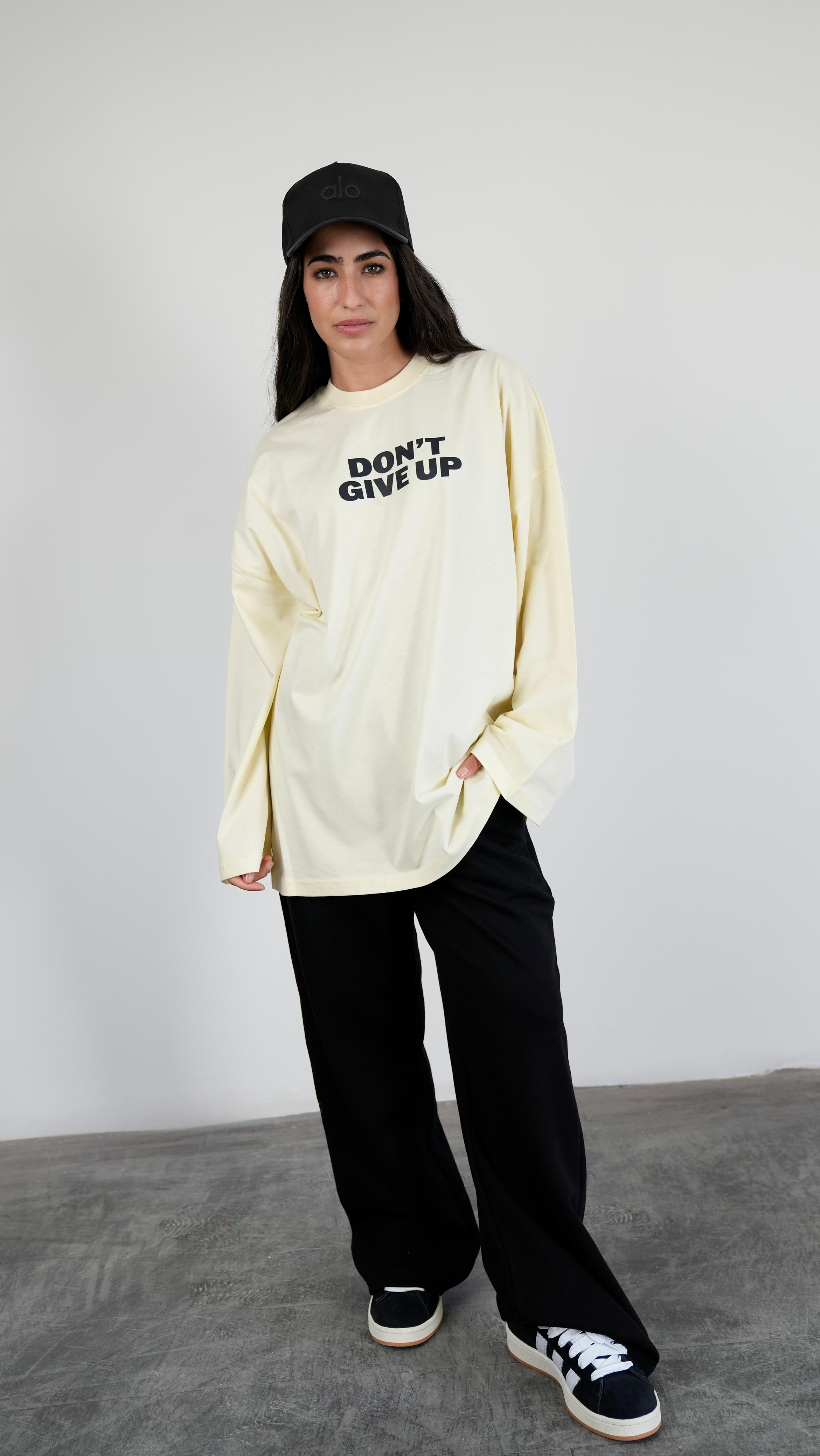 Don't give up widesleeves t-shirt