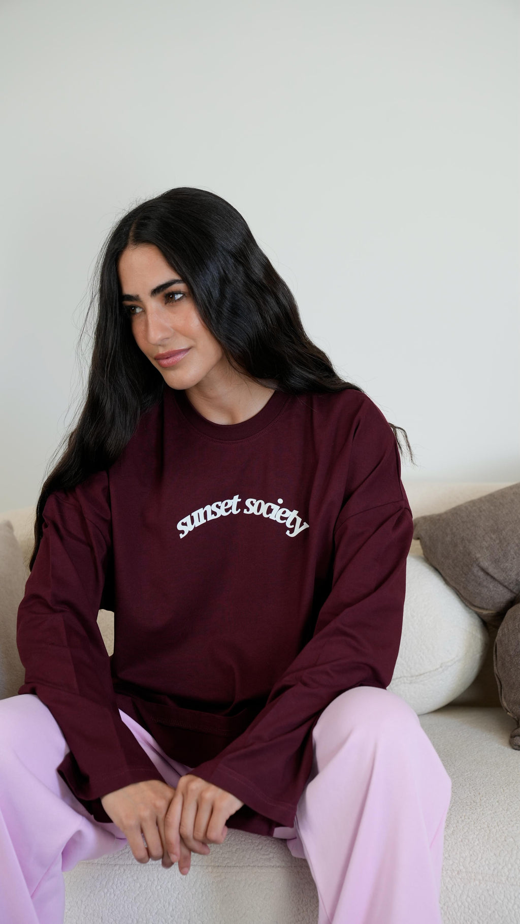 sunset society widesleeves t-shirt